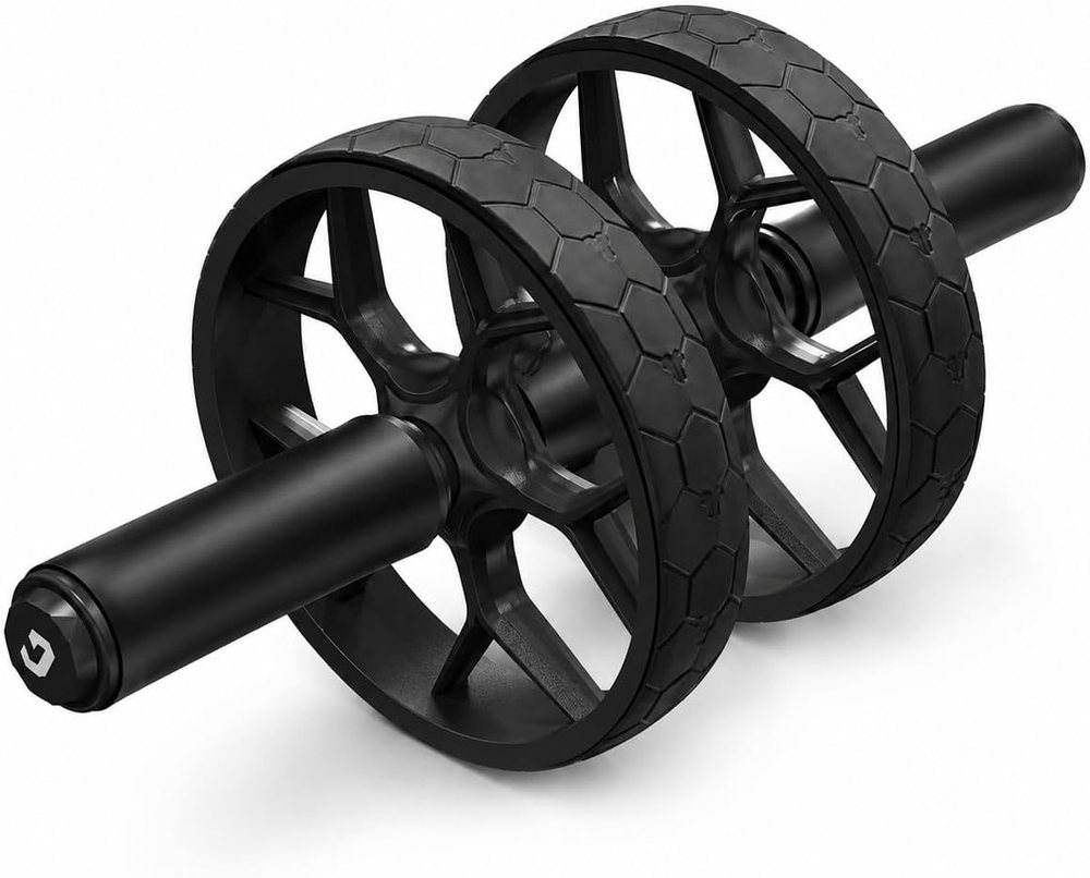 Dual Ab Roller Wheel with Detachable Resistance Band