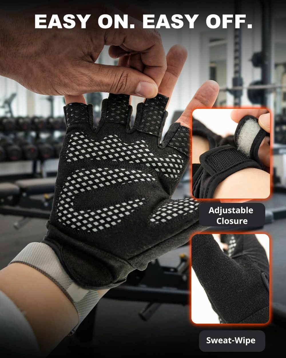 Full Palm Mesh Workout Gloves — view 3