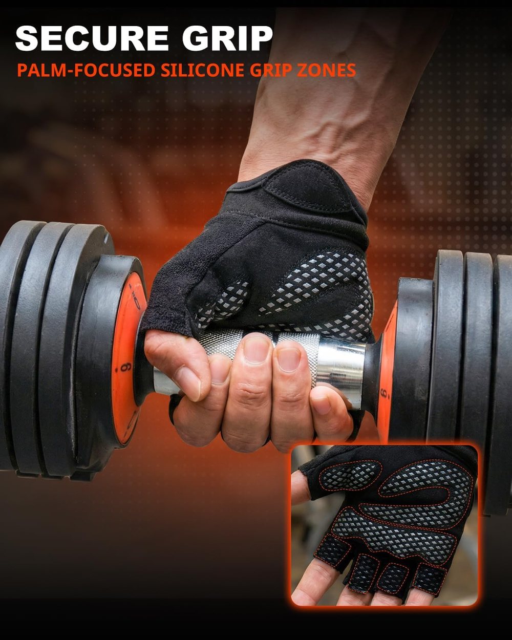 Full Palm Mesh Workout Gloves — view 4
