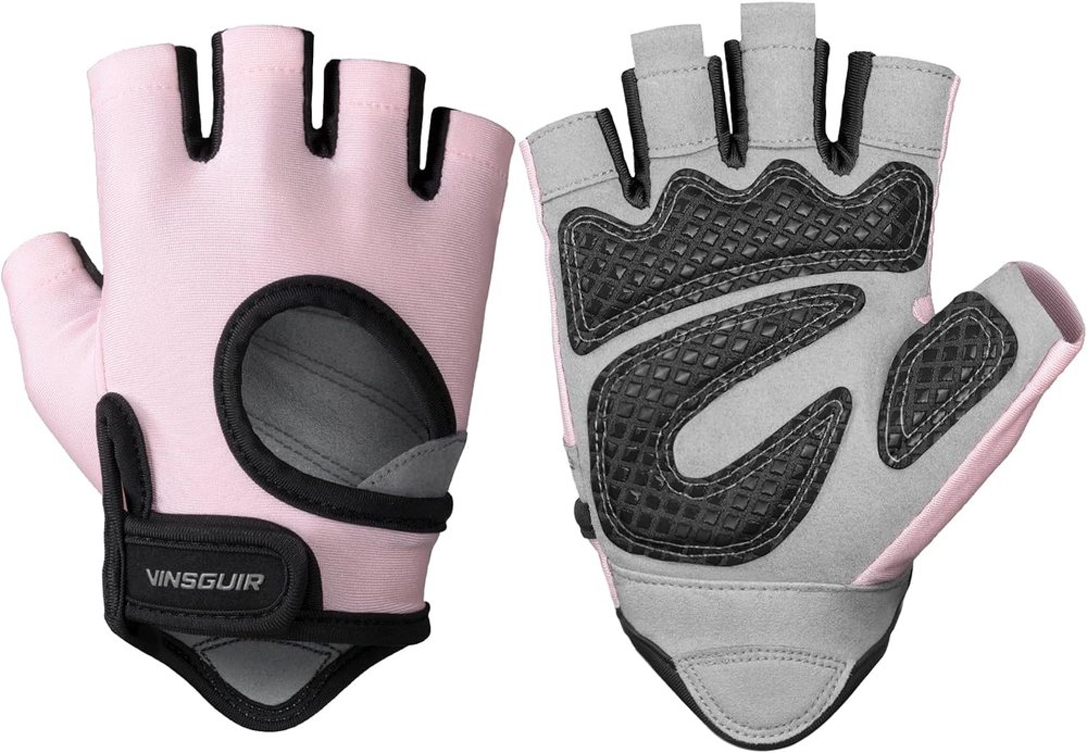 Enhanced Grip Gym Gloves, Peach Blossom